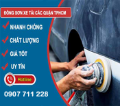 TƯ VẤN SƠN XE Ô TÔ BỊ XƯỚC LẤY NHANH